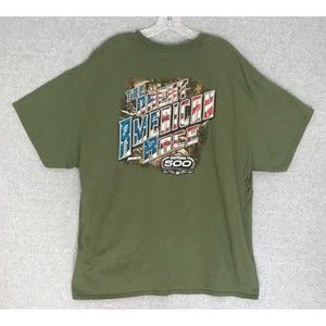 NASCAR Daytona 500‎ Shirt Mens 2XL Great American Race 2022 Double Sided Green